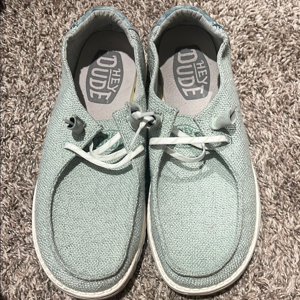 Hey Dude bluish Green Women's Flats
